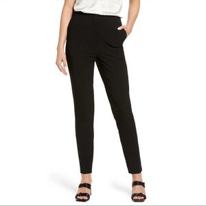 NWT Nordstrom Everyday Trouser Pants in Black Size 8